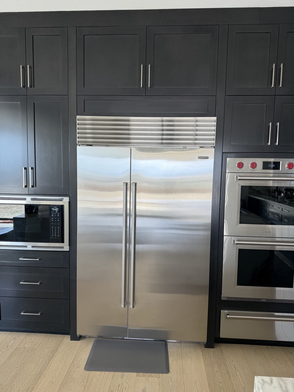 white and red trailer truck